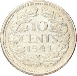 10 Cent. Wilhelmina in Londen. 1941. Fraai / Zeer Fraai.