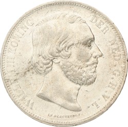 2½ gulden. Willem III. 1871. Zeer Fraai / Prachtig.