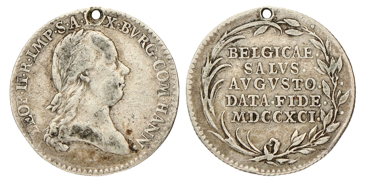 Austrian Netherlands. 1791. Inaugeration jeton.