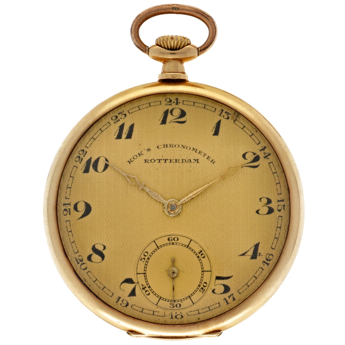 No Reserve - Kok's chronometer Rotterdam 14K. 6762 - Heren zakhorloge. 