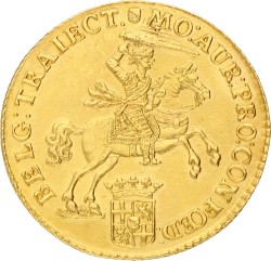 Gouden rijder van 14 gulden. Utrecht. 1751. Prachtig +.