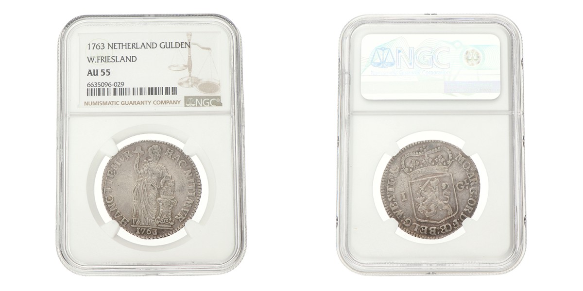 Gulden - Generaliteits. West-Friesland. 1763. AU 55.
