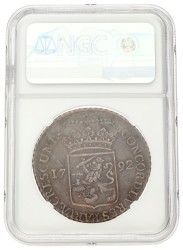 Zilveren dukaat. West-Friesland. 1792. AU 53.