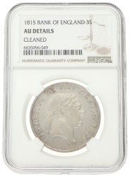Great Britain. Bank of England. George III. 3 Shillings - Bank token. 1815.