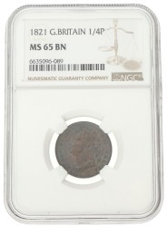 Great Britain. George IV. Farthing. 1821.