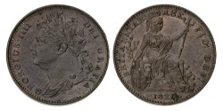 Great Britain. George IV. Farthing. 1821.