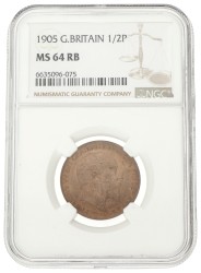 Great Britain. Edward VII. ½ Penny. 1905.