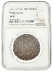 Gulden - Generaliteits. West-Friesland. 1791. XF 45.