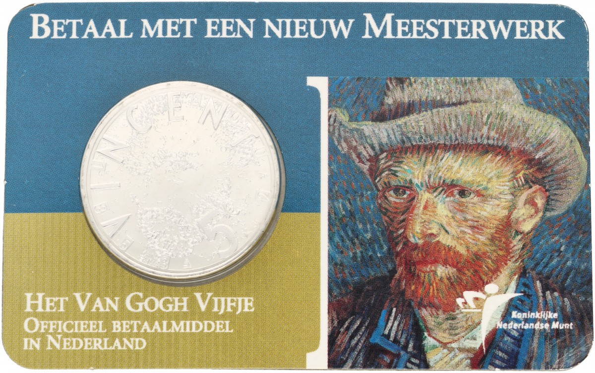 Nederland. 5 Euro 'Het Van Gogh Vijfje'. 2003.