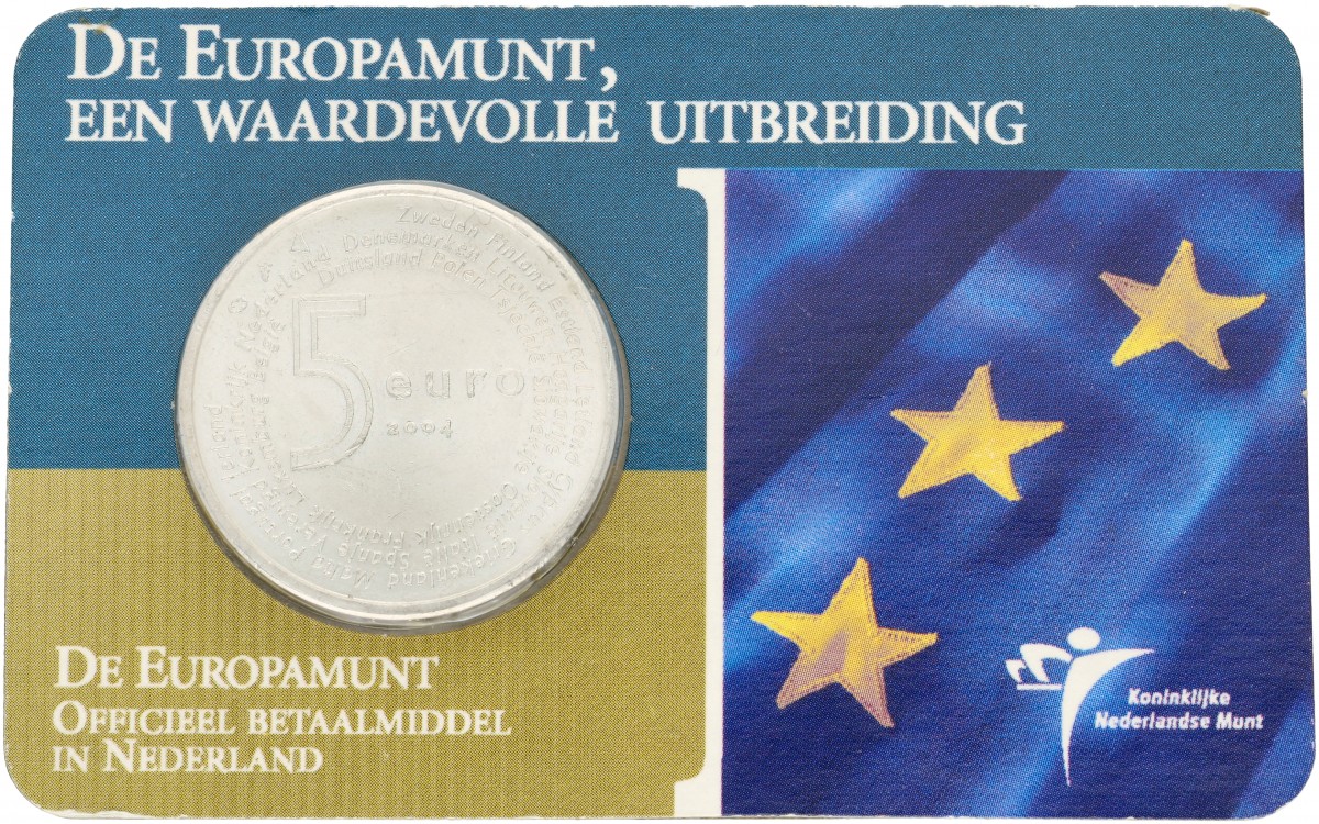 Nederland. 5 Euro 'Europavijfje'. 2004.