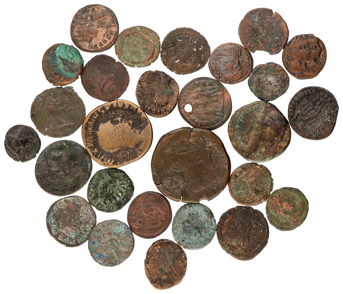 Roman empire. Lot (27) Various bronzes.