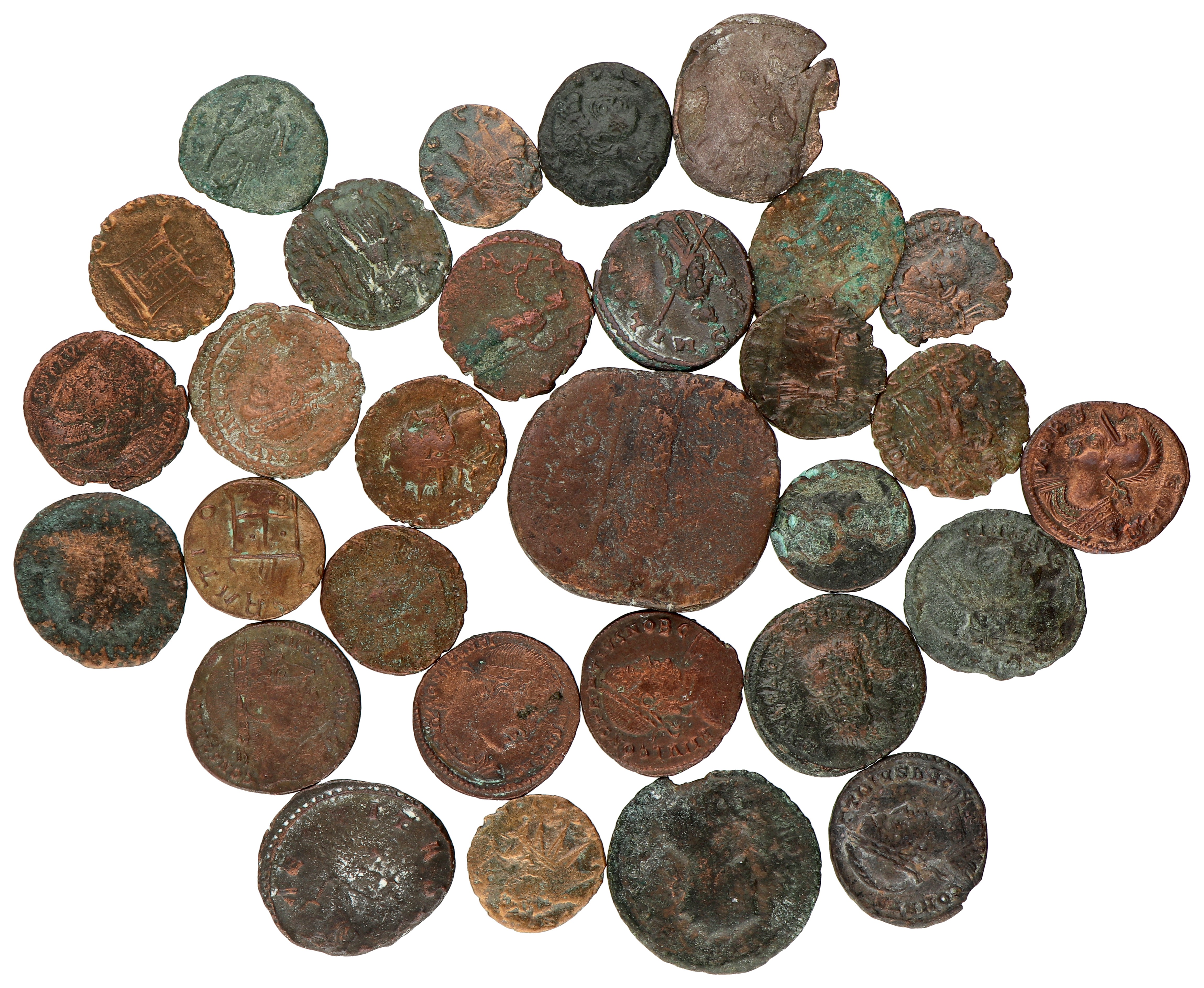 Roman empire. Lot (30) Various bronzes.