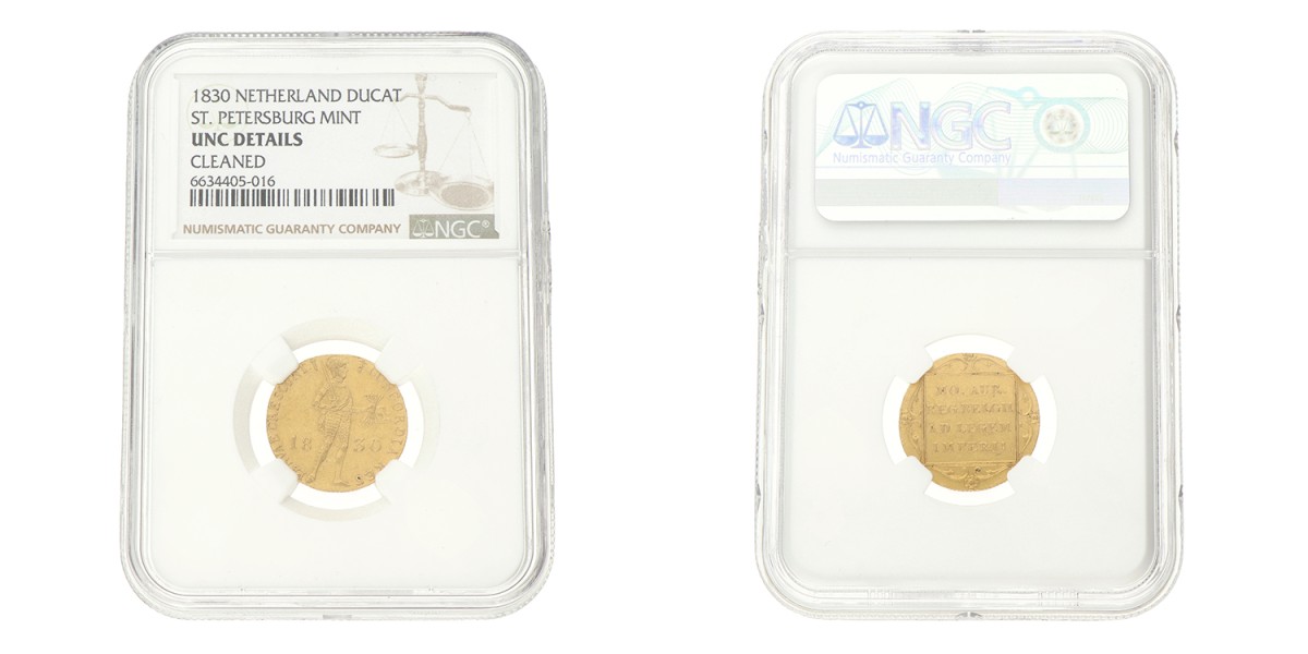 Gouden Dukaat. Willem I. 1830. UNC details.