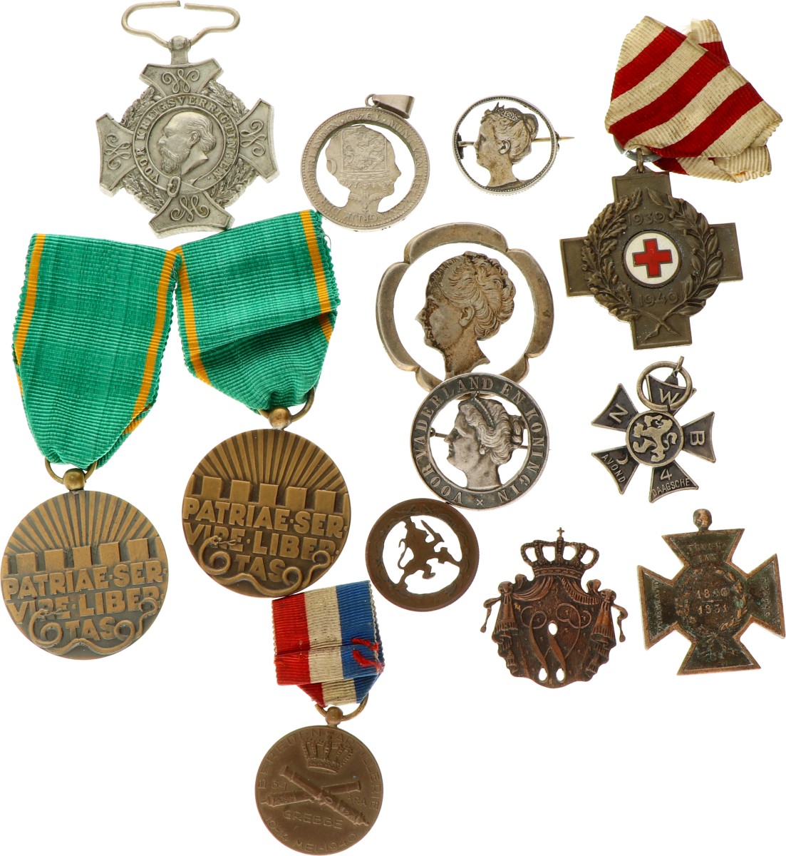 Nederland. 19e - 20e eeuw. Lot (13) Diverse medailles.