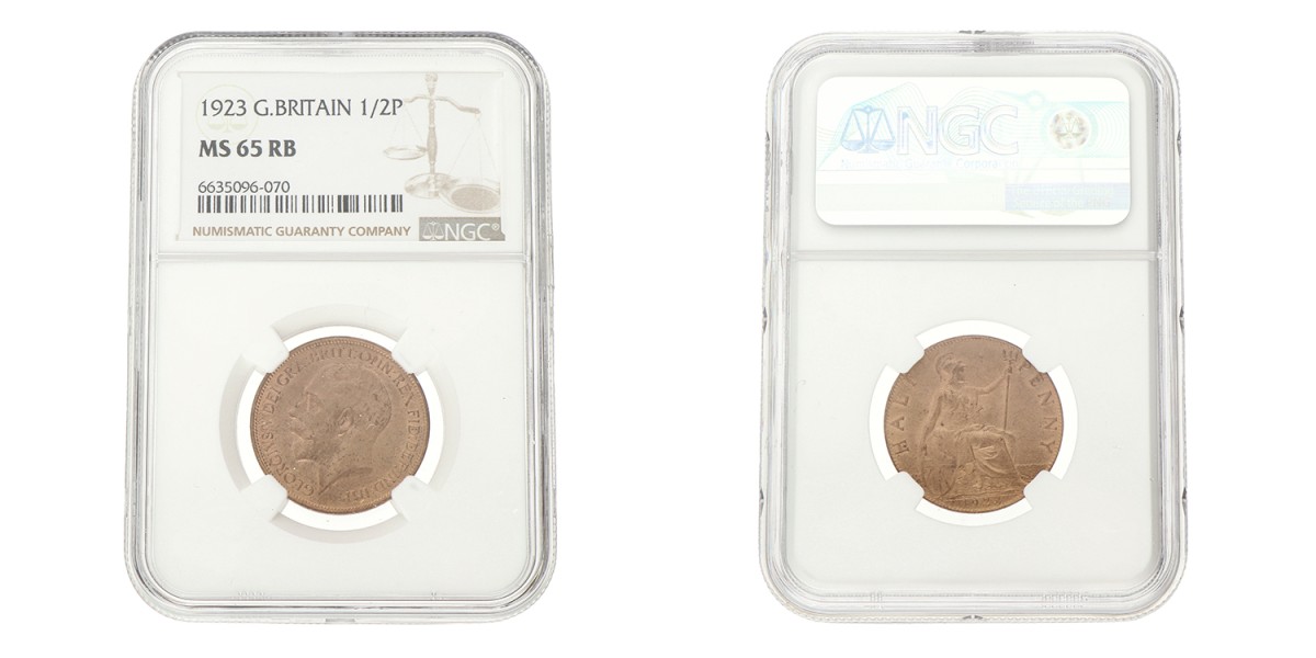 Great Britain. George V. ½ Penny. 1923.