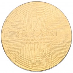 Nederland. 65 jaar Eurovisie Songfestival Penning Goud 2 Ounce. 2020.