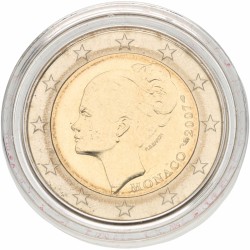 Monaco. 2 Euro in Box. Princess Grace Kelly. 2007.