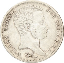 1 Gulden. Willem I. 1824 U. Zeer Fraai -.