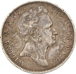 1 Gulden. Willem I. 1840. Zeer Fraai -.