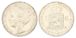 1 Gulden. Wilhelmina. 1904. UNC.