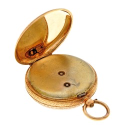 No Reserve - Zakhorloge 14K. goud, cilindergang - unisexzakhorloge - handopwindbaar - ca. 1875.