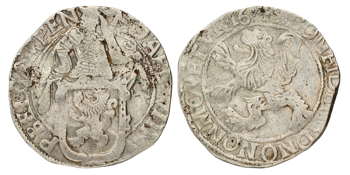 Leeuwendaalder. Kampen. 1649. Zeer Fraai +.