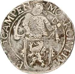 Leeuwendaalder. Kampen. 1647. Zeer Fraai +.