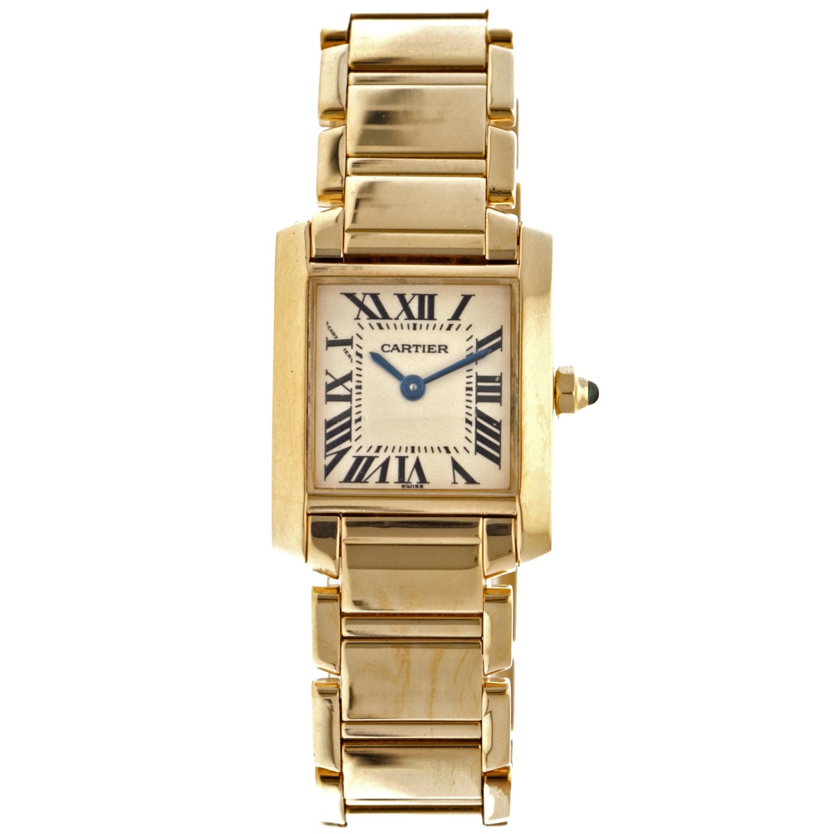 Goudwisselkantoor auction: No Reserve - Cartier Tank Française 18K. 2385 - Dames horloge - ca. 2000.