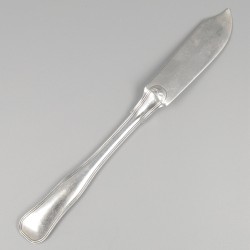 Georg Jensen 8-delige set vismessen, model Old Danish, zilver.