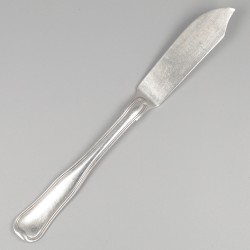 Georg Jensen 8-delige set vismessen, model Old Danish, zilver.