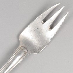 Georg Jensen 5-delige set visvorken, model Old Danish, zilver.