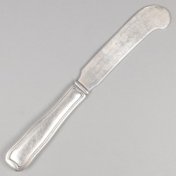 Georg Jensen 4-delige set botermesjes, model Old Danish, zilver.