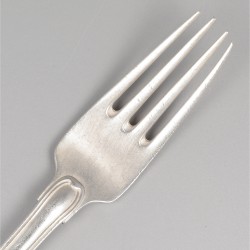 Georg Jensen 7-delige set dinervorken, model Old Danish, zilver.