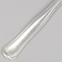 Georg Jensen 8-delige set oestervorkjes, model Old Danish, zilver.
