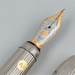 Cartier limited edition vulpen & ballpointpen "Louis Cartier", verzilverd.