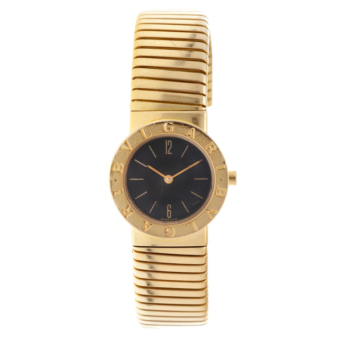 No reserve - Bvlgari Tubogas 18K. BB 26 2T - Dames horloge