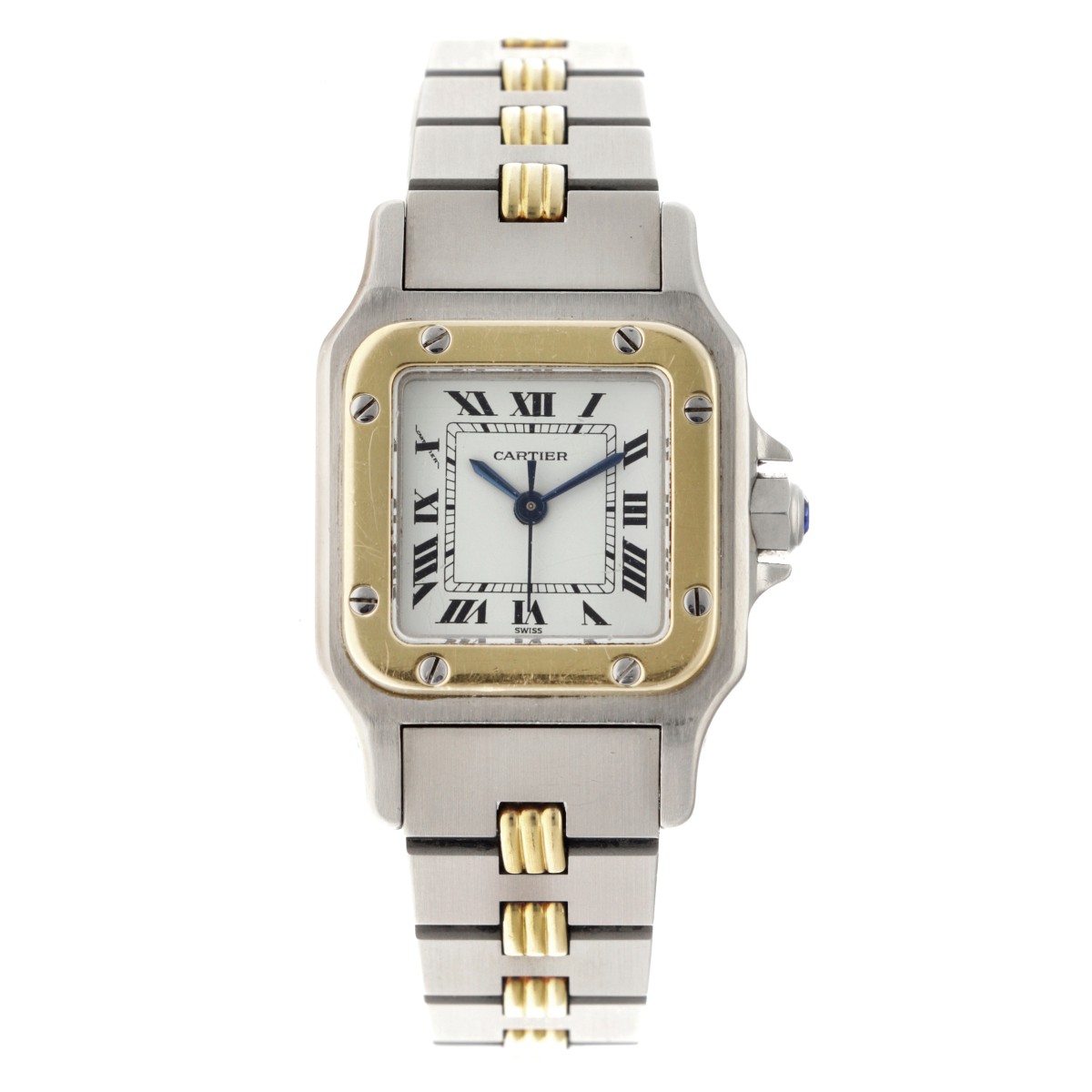 No reserve - Cartier Santos Godron 0902 - Dames horloge