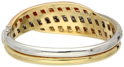 Damiani 18K bicolour gouden bangle bezet met ca. 4.30 ct. diamant.