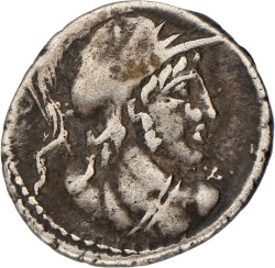 Roman Republic. Cn. Cornelius Lentulus Clodianus. Denarius. ND (88 BC).
