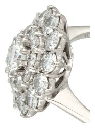 Lunati Jewels 18K witgouden entourage ring bezet met ca. 1.35 ct. diamant.