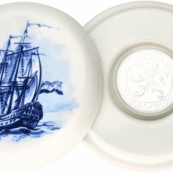Nederland. Officiële Herslag: Leeuwendaalder 2020 Zilver 1 Ounce - Royal Delft editie.