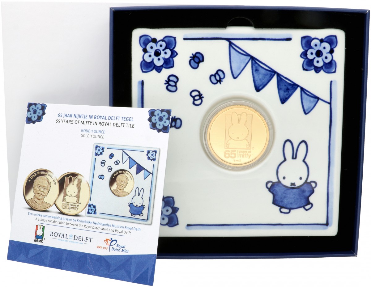 Nederland. 65 jaar nijntje Goud 1 ounce – Royal Delft editie. 2020.