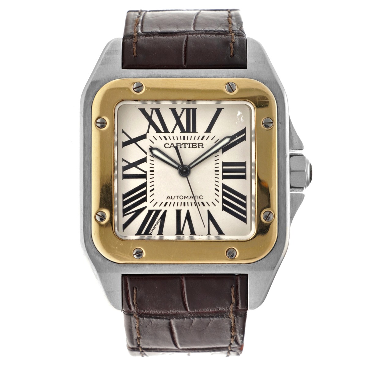 No reserve - Cartier Santos 100 2656 - Heren horloge