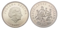 No reserve - Netherlands Antilles. Juliana. 25 Gulden - Year of the Child. 1979.