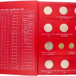 China. Original album of circulation coins. 1984-1993.