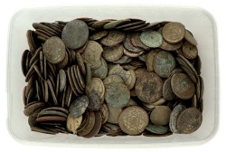 No reserve - Morocco. Big lot of Cast bronze coins. 19th century.