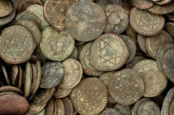 No reserve - Morocco. Big lot of Cast bronze coins. 19th century.