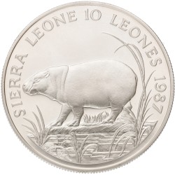 No reserve - Sierra Leone. 10 Leones - World Wildlife Fund. 1987.