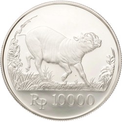 No reserve - Indonesia. 10000 Rupiah - World Wildlife Fund. 1987.