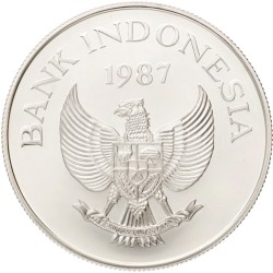 No reserve - Indonesia. 10000 Rupiah - World Wildlife Fund. 1987.